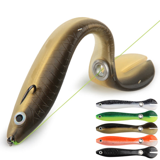 A Mock Lure Can Bounce With Slip Mechanism Artificial Swimming Soft Fishing Bait For Bass Trout Pike Spring Autumn