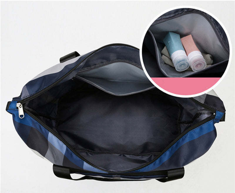 Foldable Travel Duffel Bag Fitness Waterproof Dry And Wet Separation Bag Sports